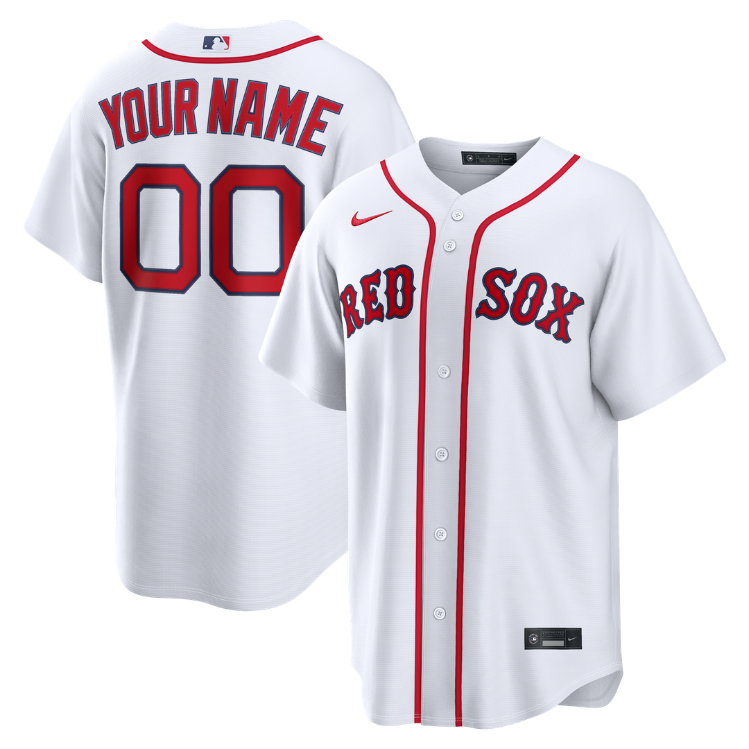 Boston Red Sox | Nike White Home Replica Custom Jersey
