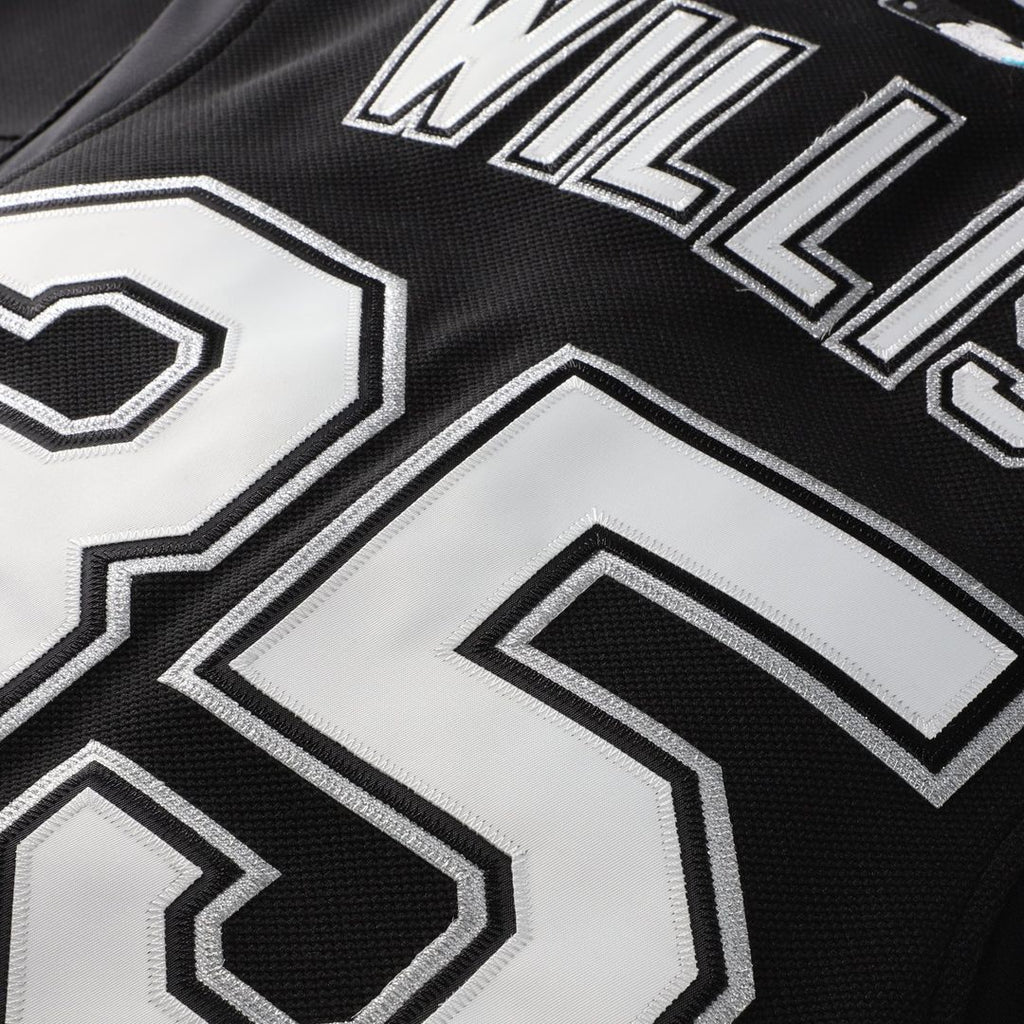 Florida Marlins Dontrelle Willis | Mitchell & Ness Black Cooperstown Collection Mesh Batting Practice Button-Up Jersey