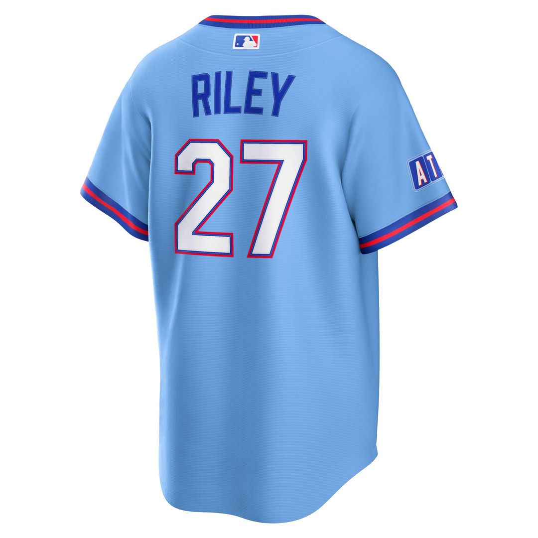 Atlanta Braves Austin Riley | Nike Powder Blue 2026 City Connect Stadium Jersey