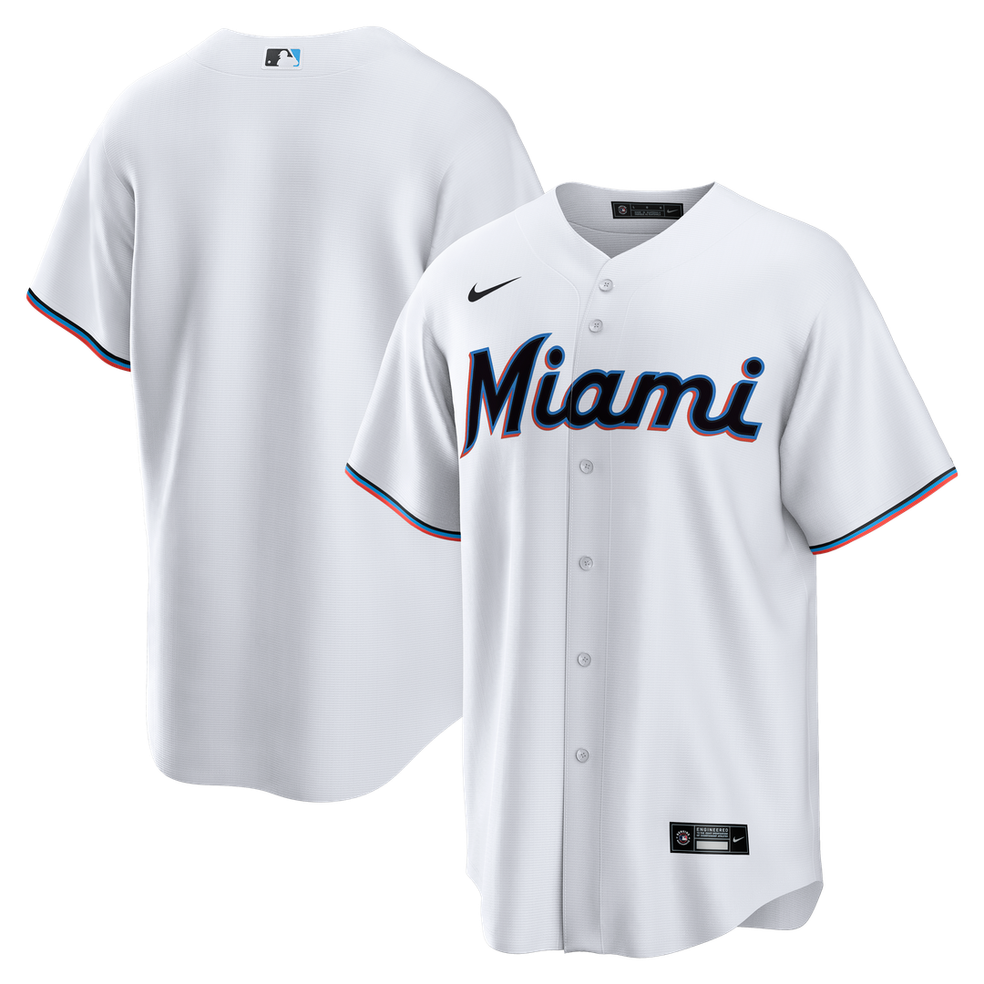 Miami Marlins | Nike White Home Big & Tall Replica Jersey
