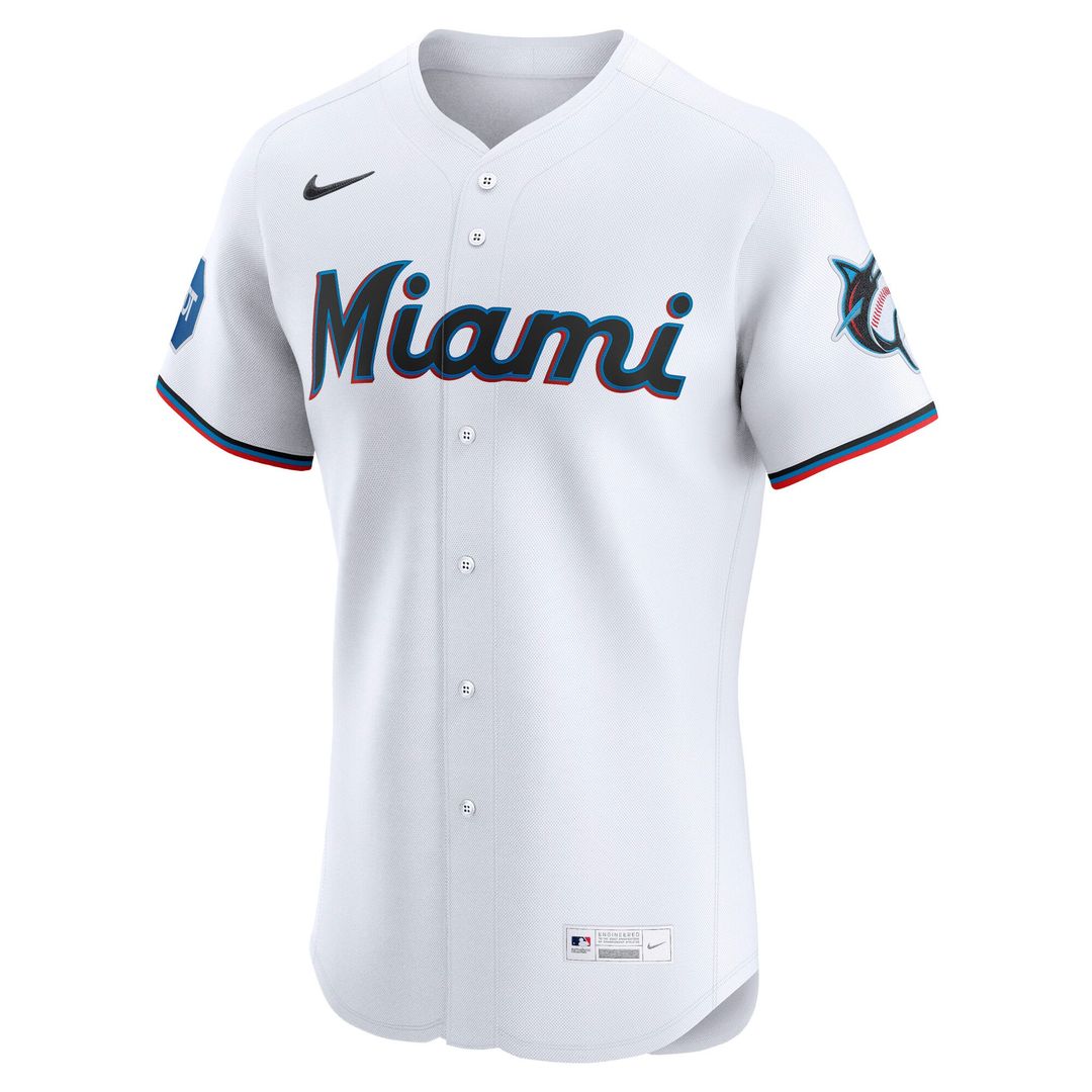 Miami Marlins | Nike White Home Elite Jersey