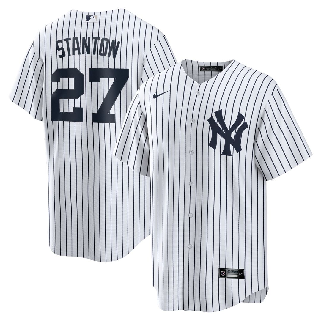 New York Yankees Giancarlo Stanton | Nike White Home Replica Player Name Jersey