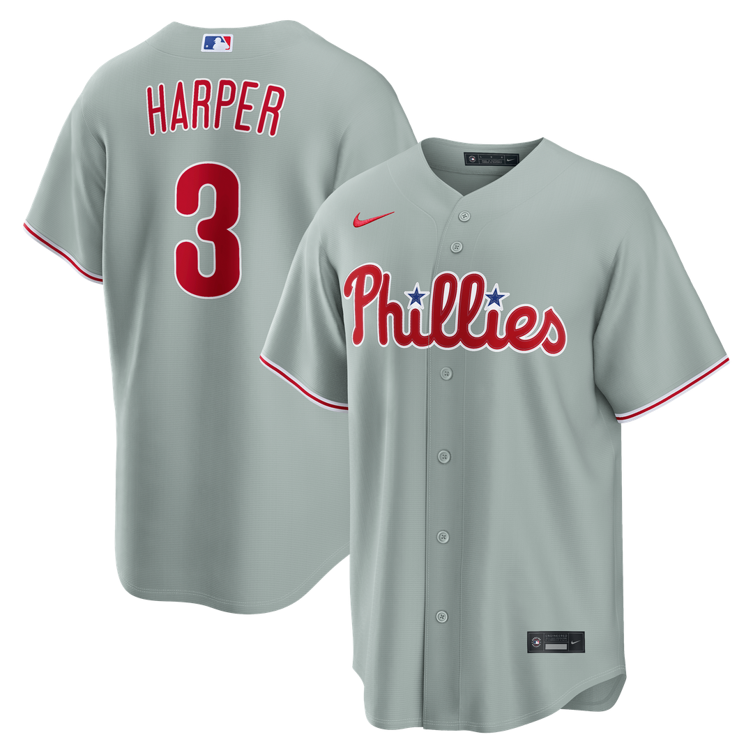 Philadelphia Phillies Bryce Harper | Nike Gray Road Replica Jersey