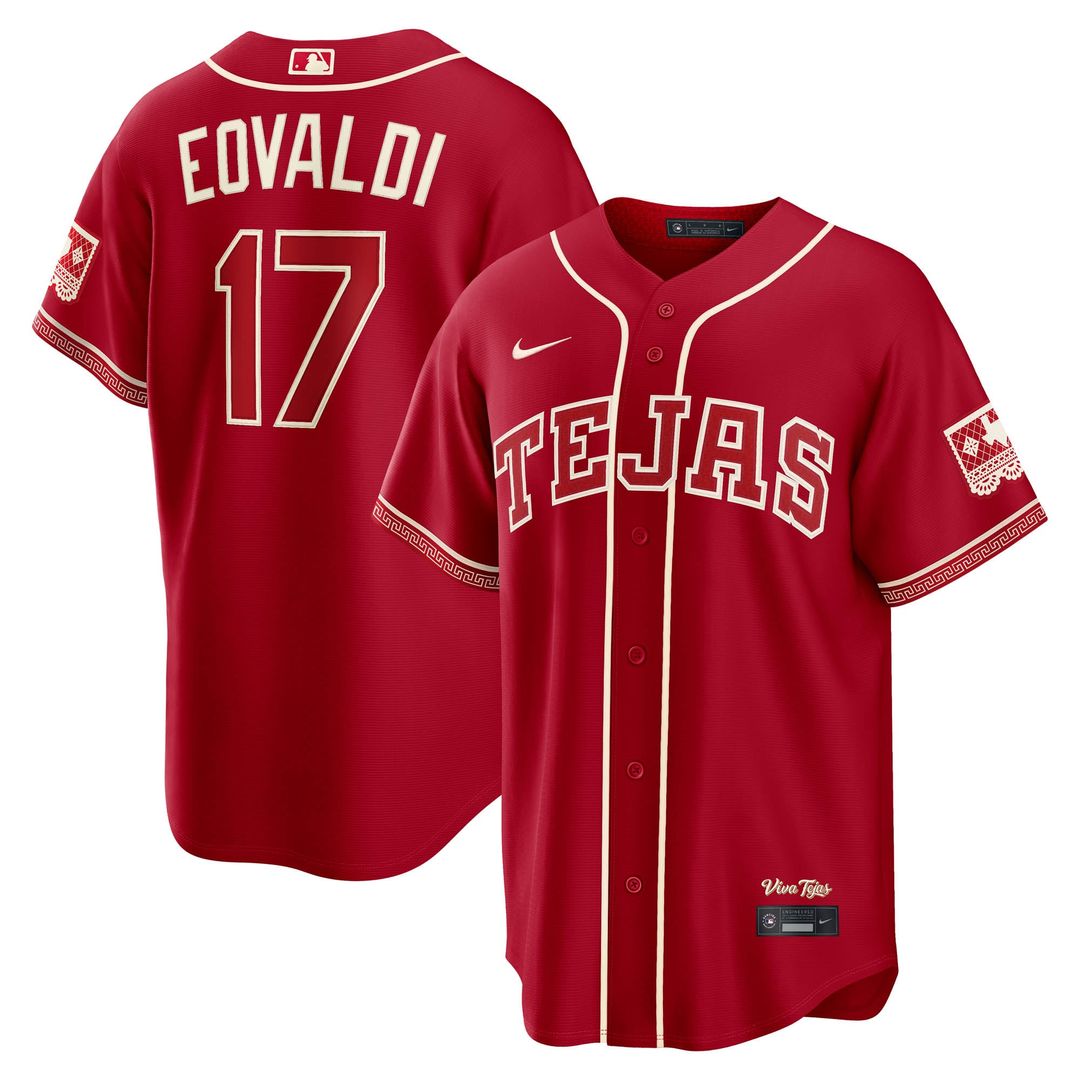 Texas Rangers Nathan Eovaldi | Nike Red 2026 City Connect Stadium Jersey