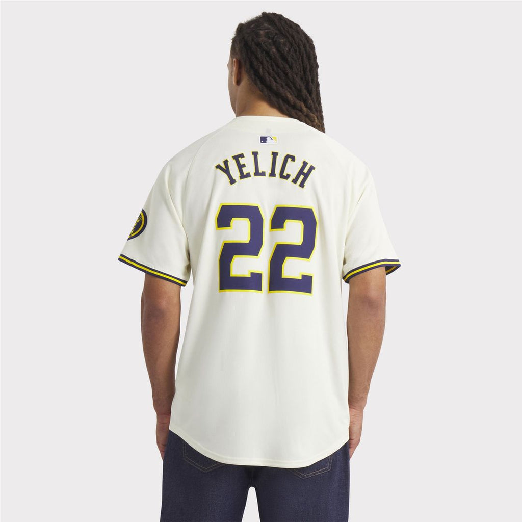 Milwaukee Brewers Christian Yelich | Nike Cream Home Limited Player Jersey