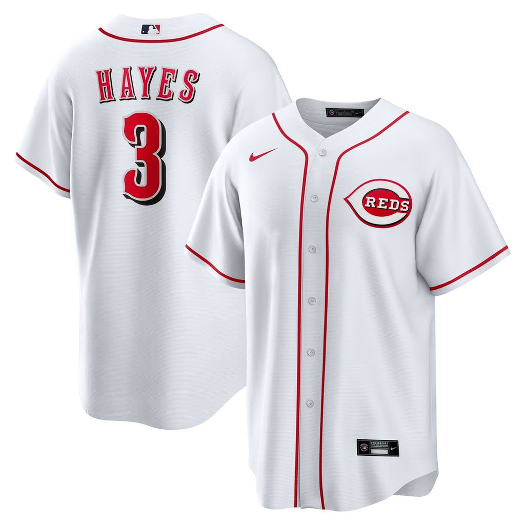 Cincinnati Reds Ke'Bryan Hayes | Nike White Home Replica Jersey
