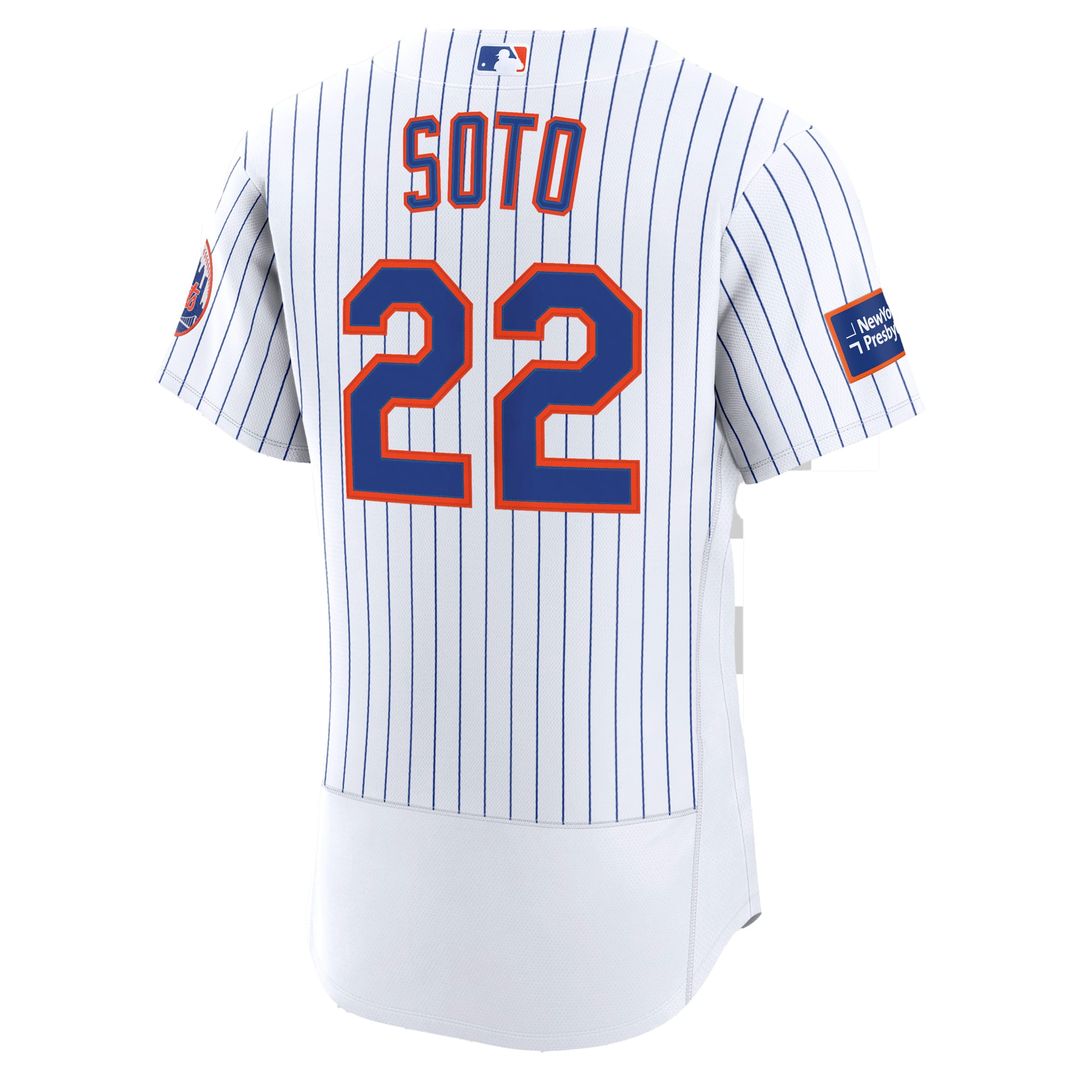 New York Mets Juan Soto | Nike Black Alternate Authentic Sponsor Patch Jersey
