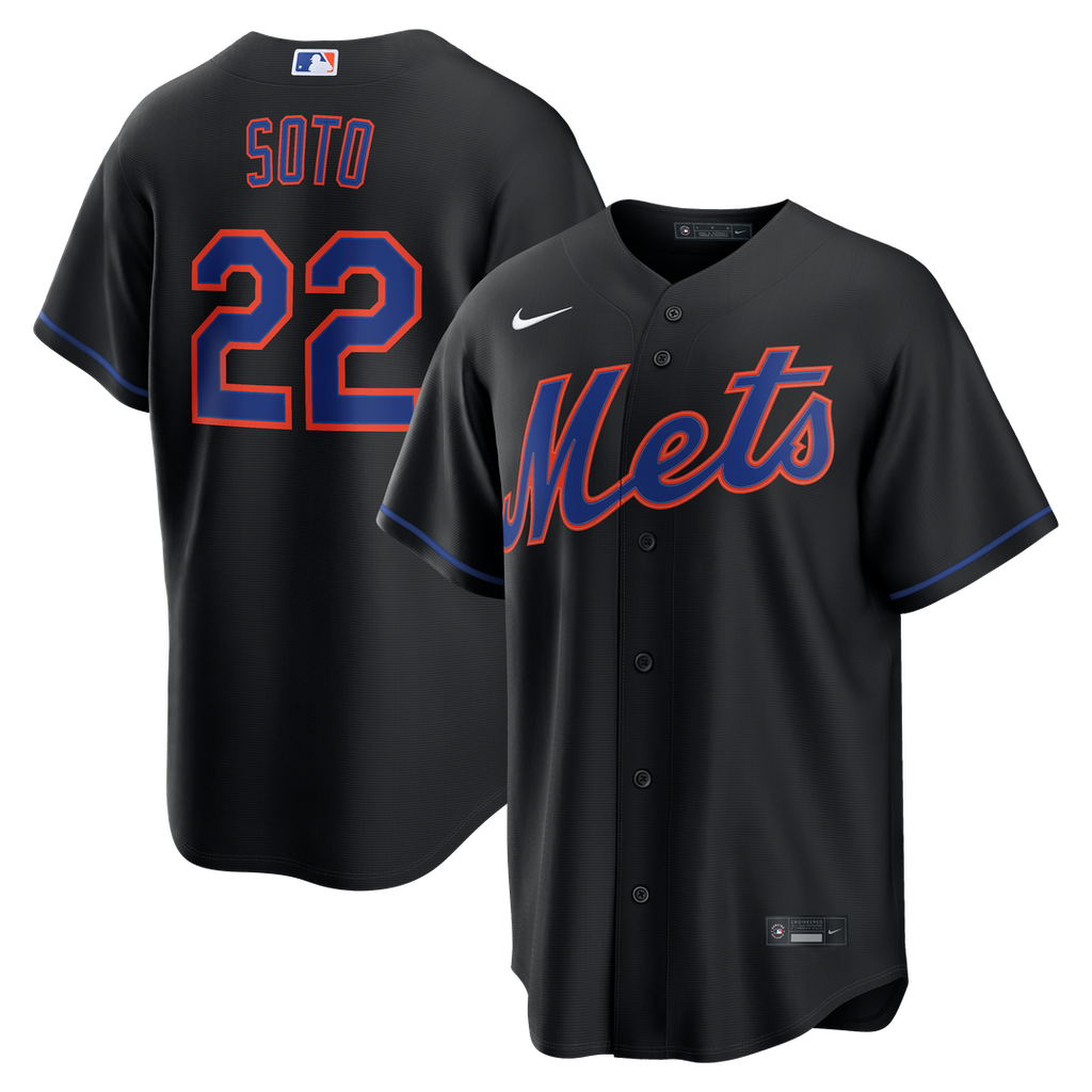 New York Mets Juan Soto | Nike Black Alternate Replica Jersey