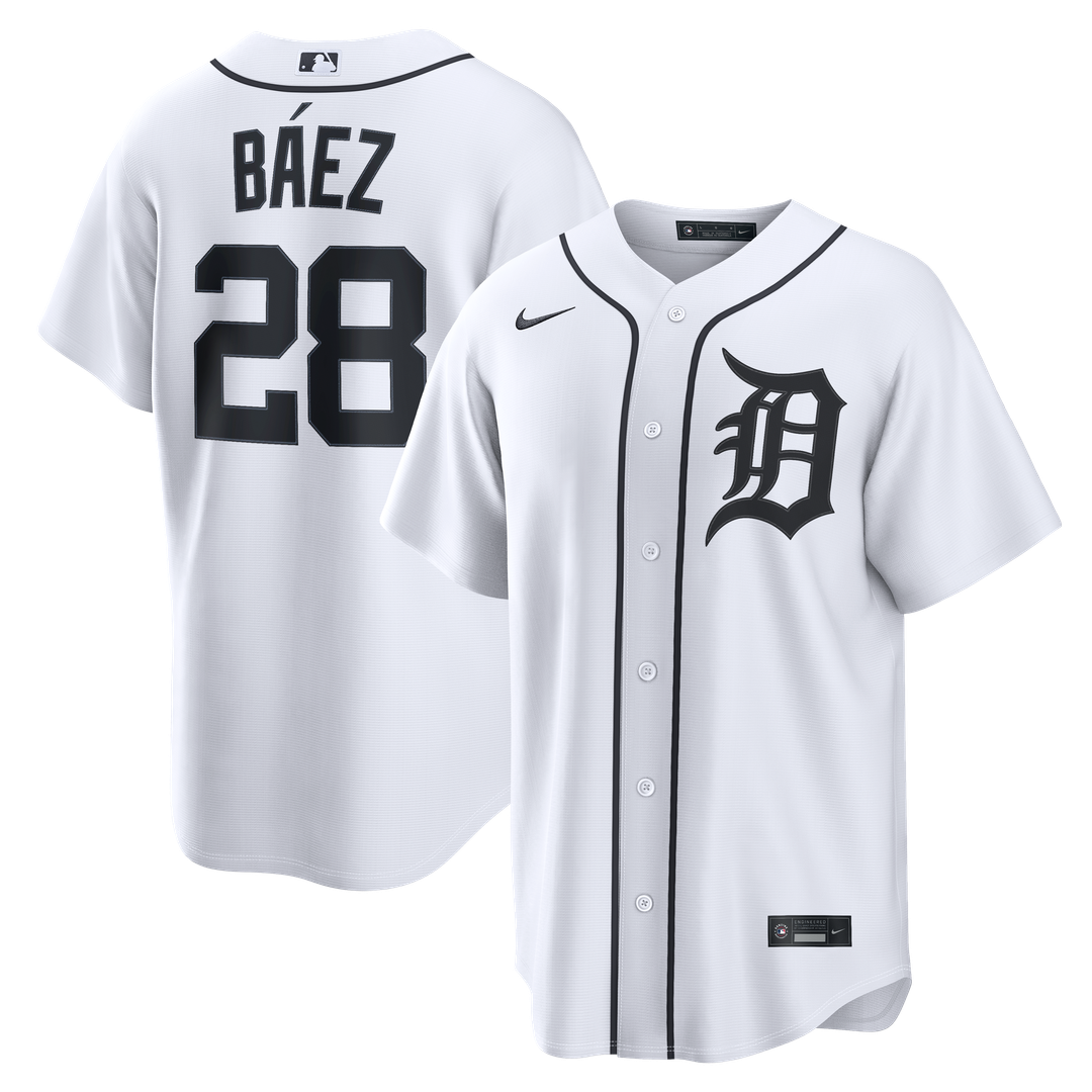 Detroit Tigers Javier Báez | Nike White Home Replica Jersey