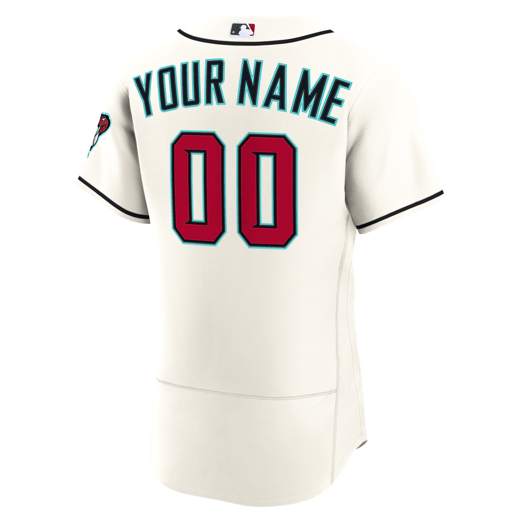 Arizona Diamondbacks | Nike Cream Home Authentic Custom Jersey