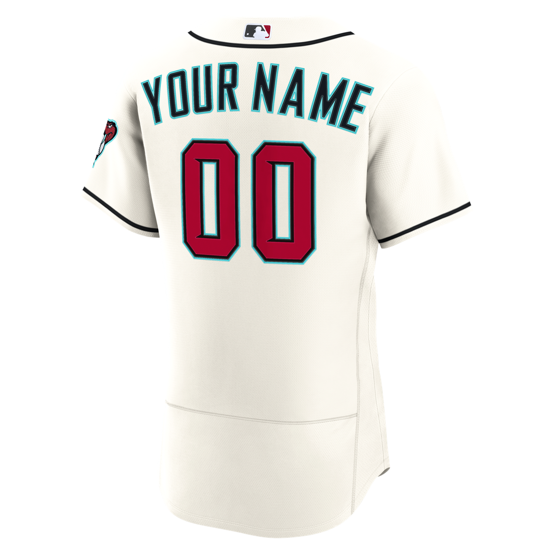 Arizona Diamondbacks | Nike Cream Home Authentic Custom Jersey