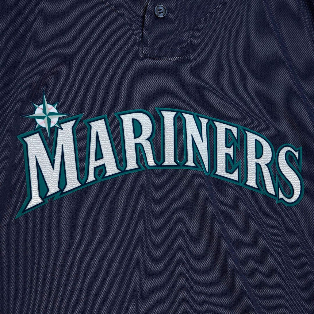 Seattle Mariners Ichiro Suzuki | Mitchell & Ness Navy Big & Tall Cooperstown Mesh Batting Practice Jersey