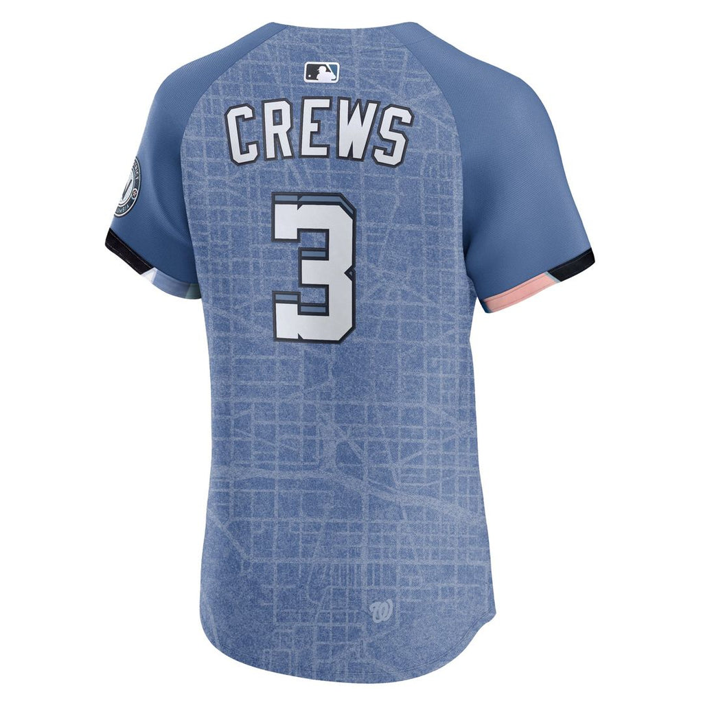 Washington Nationals Dylan Crews | Nike Blue 2025 City Connect Elite Player Jersey
