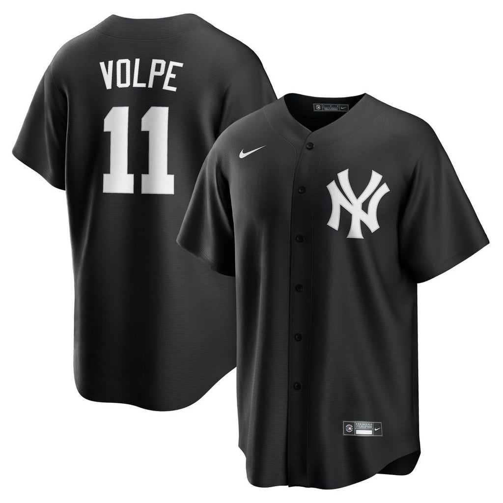 New York Yankees Anthony Volpe | Nike Black Fashion Replica Player Jersey