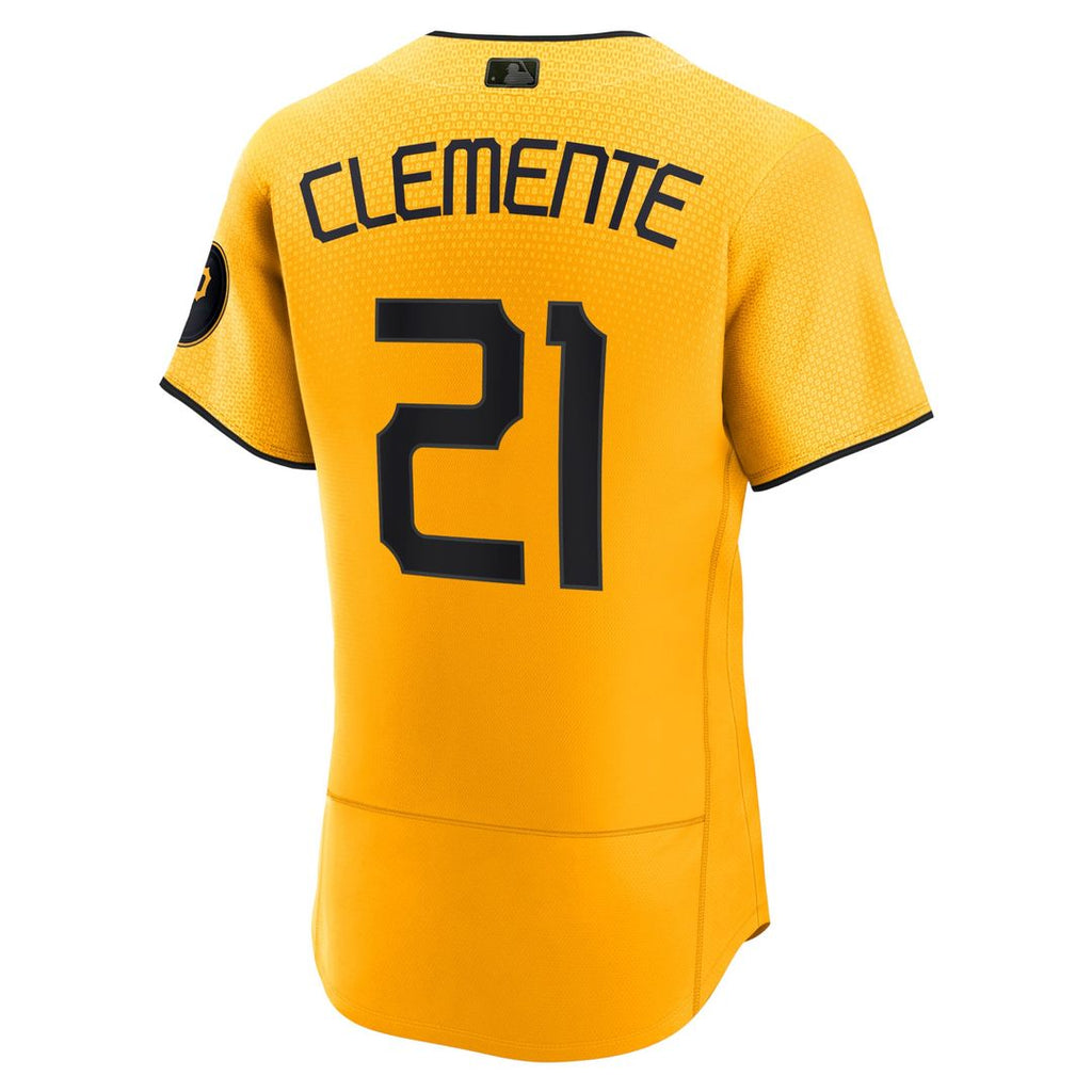 Pittsburgh Pirates Roberto Clemente | Nike Gold City Connect Authentic Player Jersey