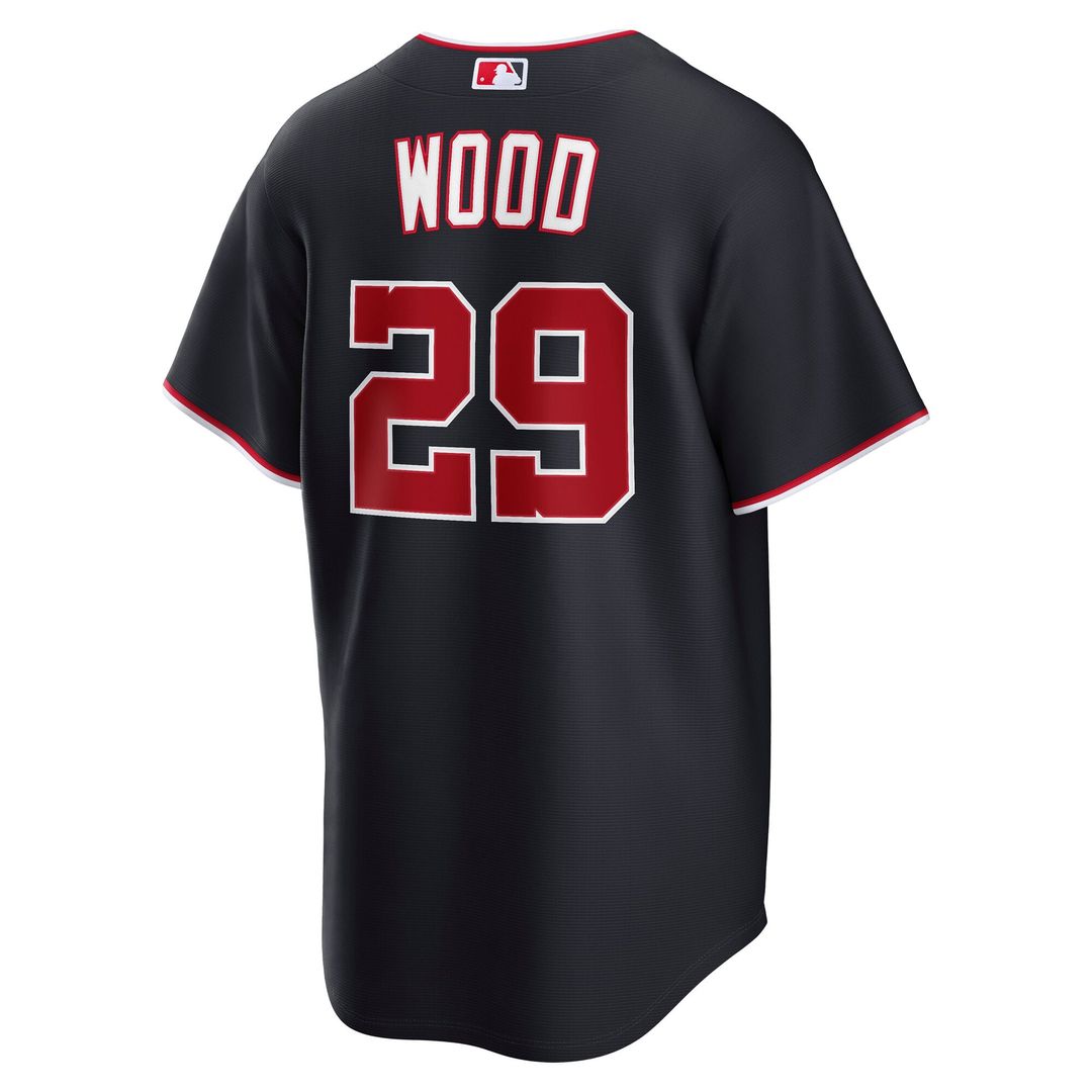 Washington Nationals James Wood | Nike Gray Road Replica Jersey