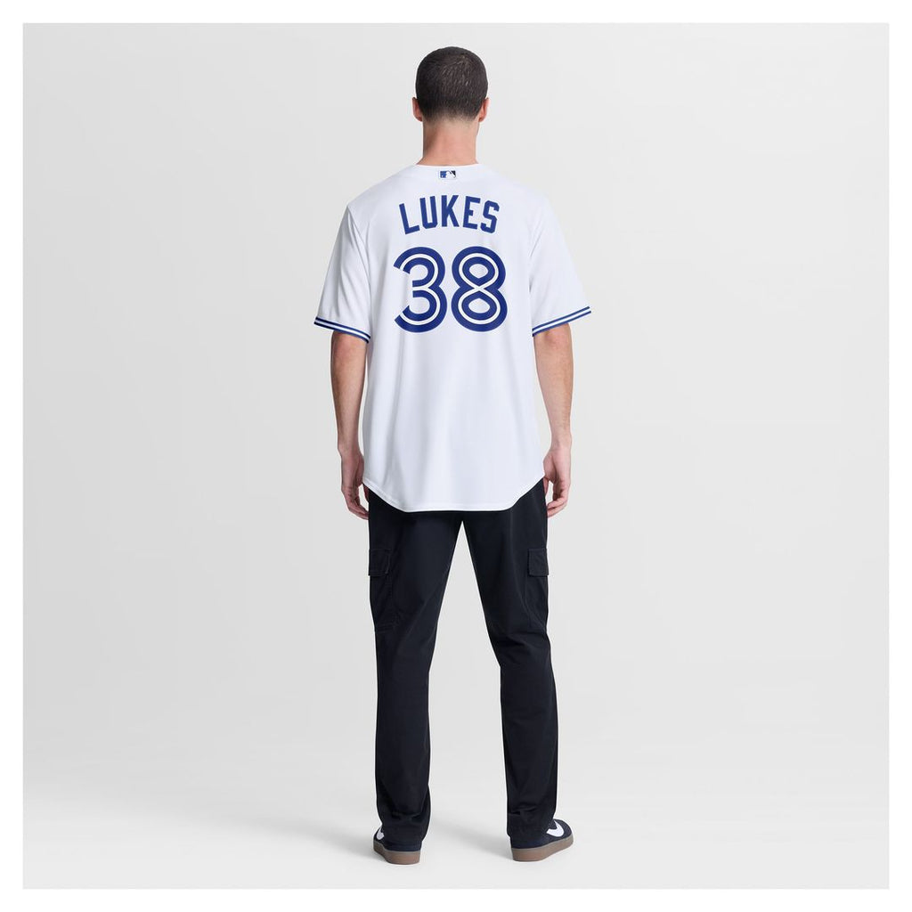 Toronto Blue Jays Nathan Lukes | Nike White Home Replica Jersey