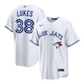 Toronto Blue Jays Nathan Lukes | Nike White Home Replica Jersey