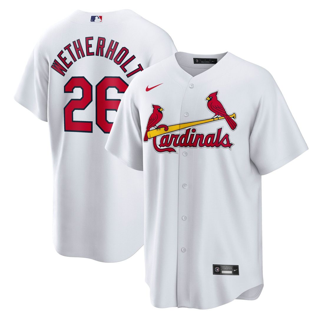 St. Louis Cardinals JJ Wetherholt | Nike White Home Replica Player Jersey