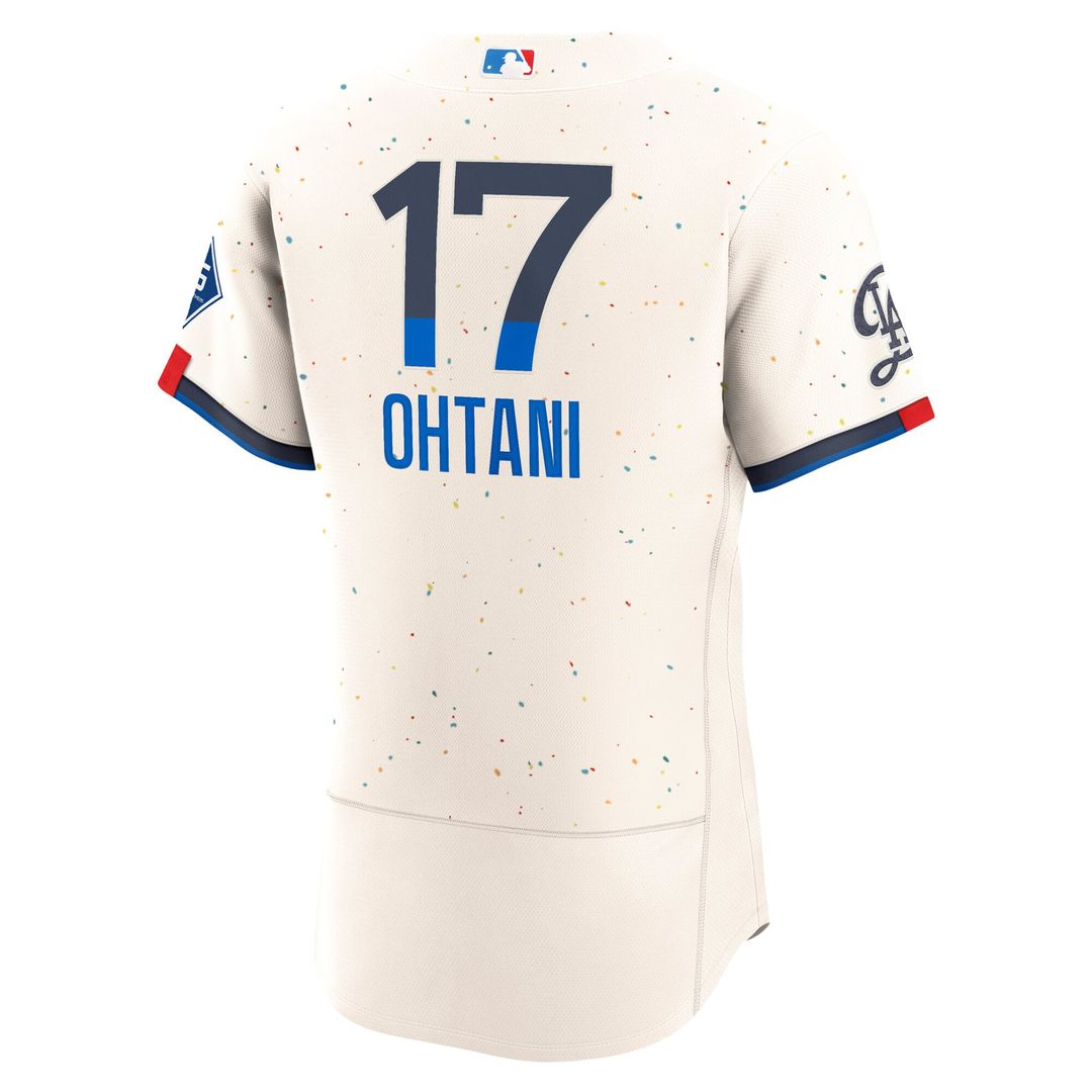 Los Angeles Dodgers Shohei Ohtani | Nike Cream City Connect Authentic Sponsor Patch Jersey