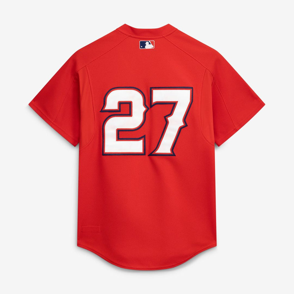 California Angels Vladimir Guerrero | Mitchell & Ness Red Authentic Batting Practice Jersey