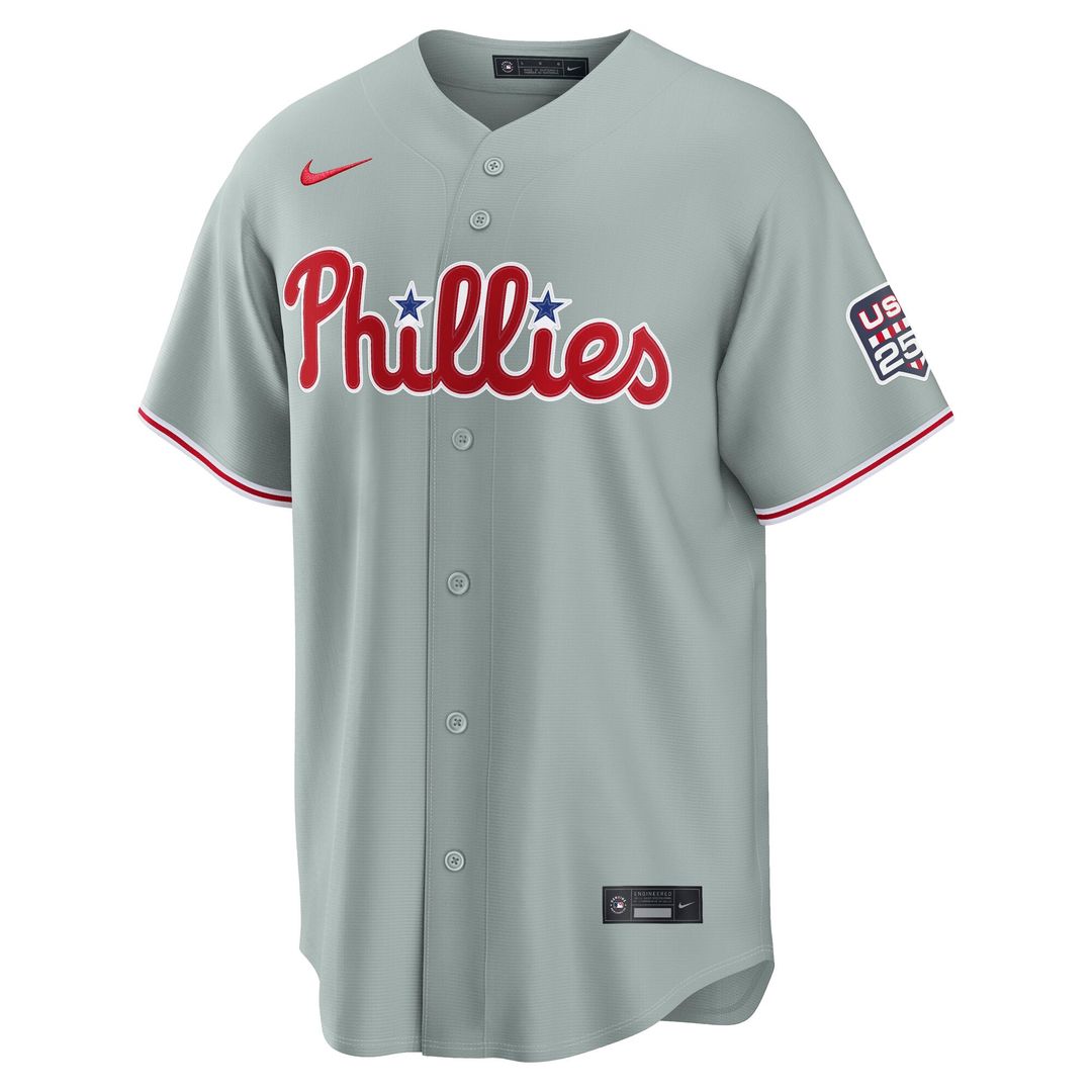 Fourth of July Philadelphia Phillies Cristopher Sanchez | Nike Gray USA 250 Stadium Jersey