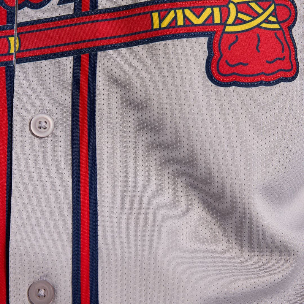Atlanta Braves Ozzie Albies | Nike Gray Road Limited Player Jersey