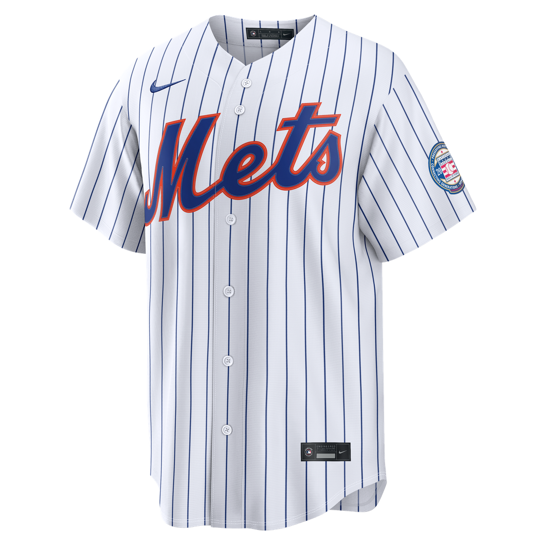 New York Mets Carlos Beltran | Nike White Home Replica 2026 Hall of Fame Patch Jersey