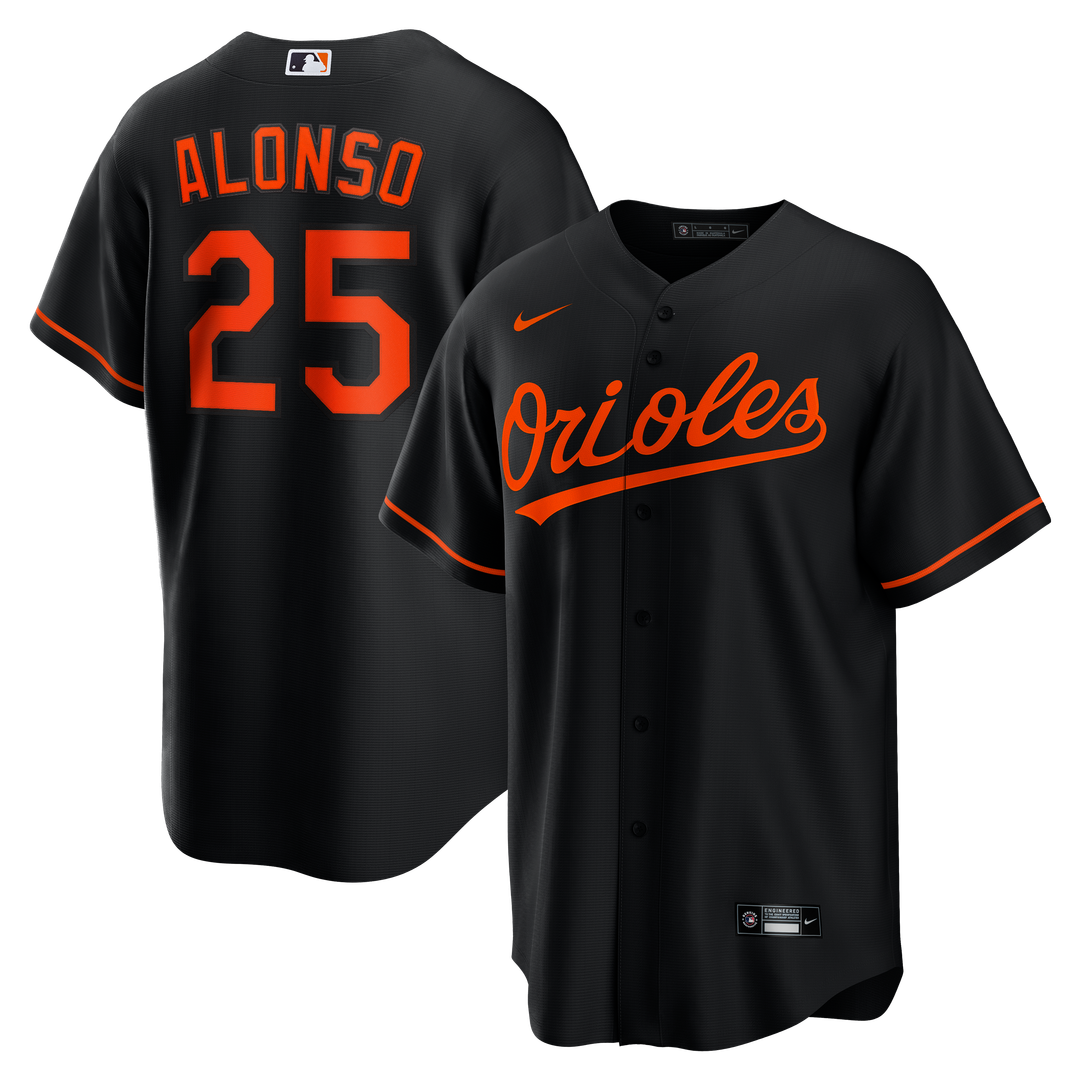 Baltimore Orioles Pete Alonso | Nike Black Alternate Replica Jersey