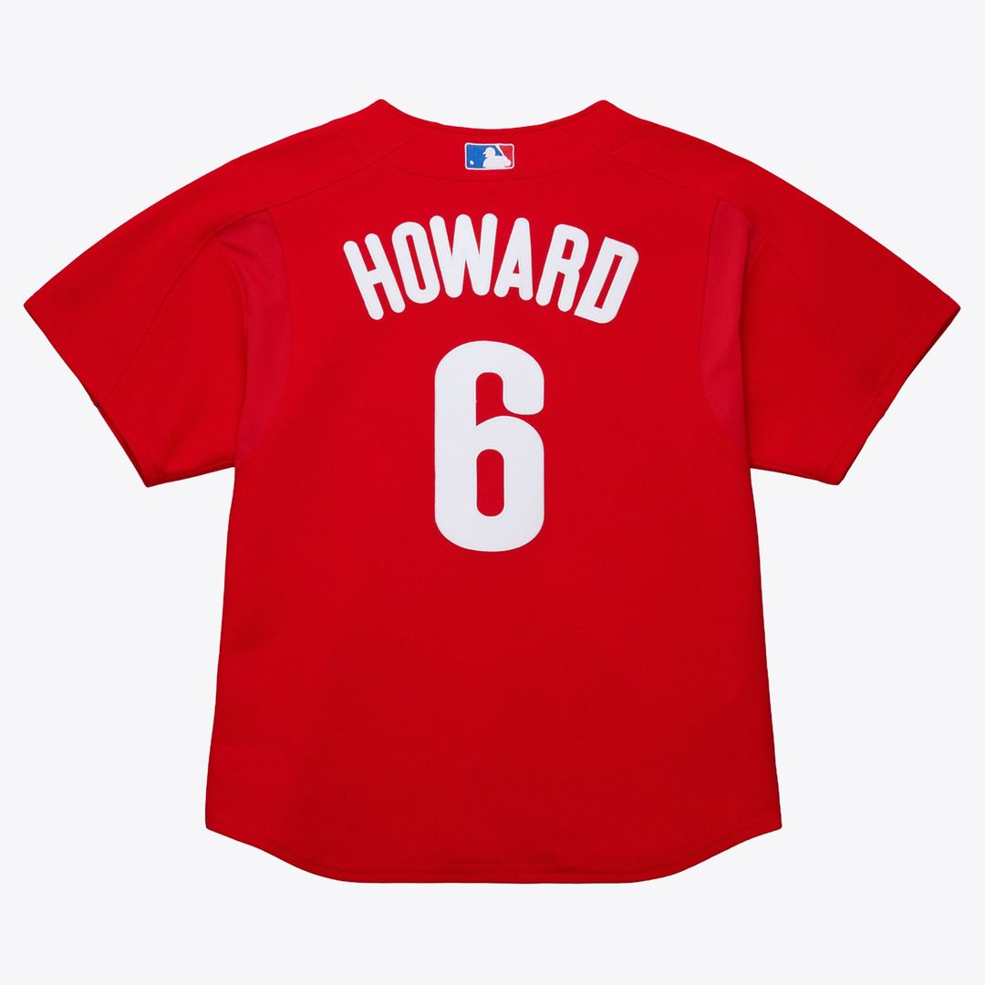 Philadelphia Phillies Ryan Howard | Mitchell & Ness Red Big & Tall Cooperstown Mesh Batting Practice Jersey