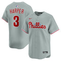 Philadelphia Phillies Bryce Harper | Nike Gray Road Limited Player Jersey