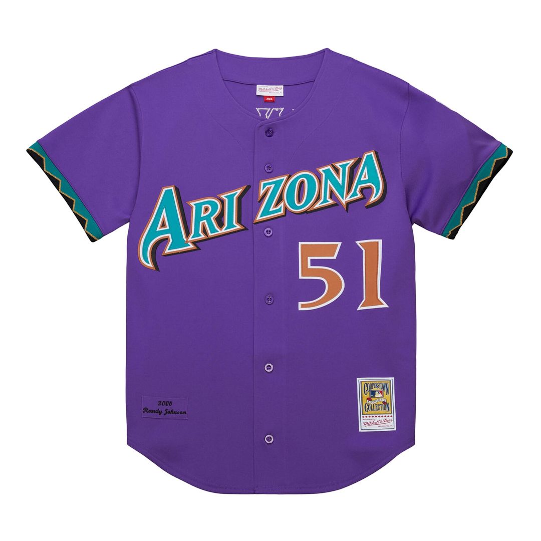 Arizona Diamondbacks Randy Johnson | Mitchell & Ness Purple 2000 Throwback Authentic Jersey