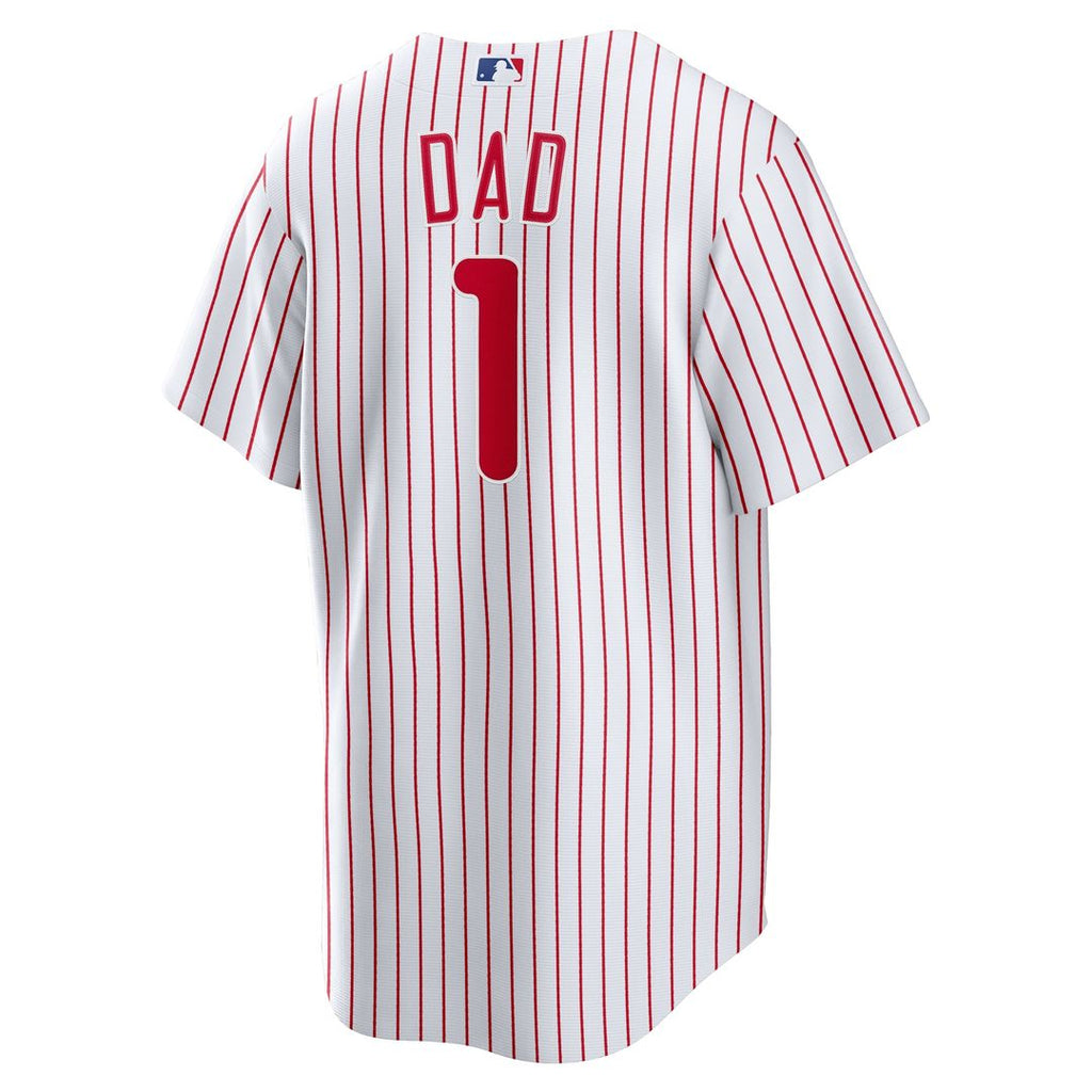 Philadelphia Phillies | Nike White #1 Dad Home Replica Jersey