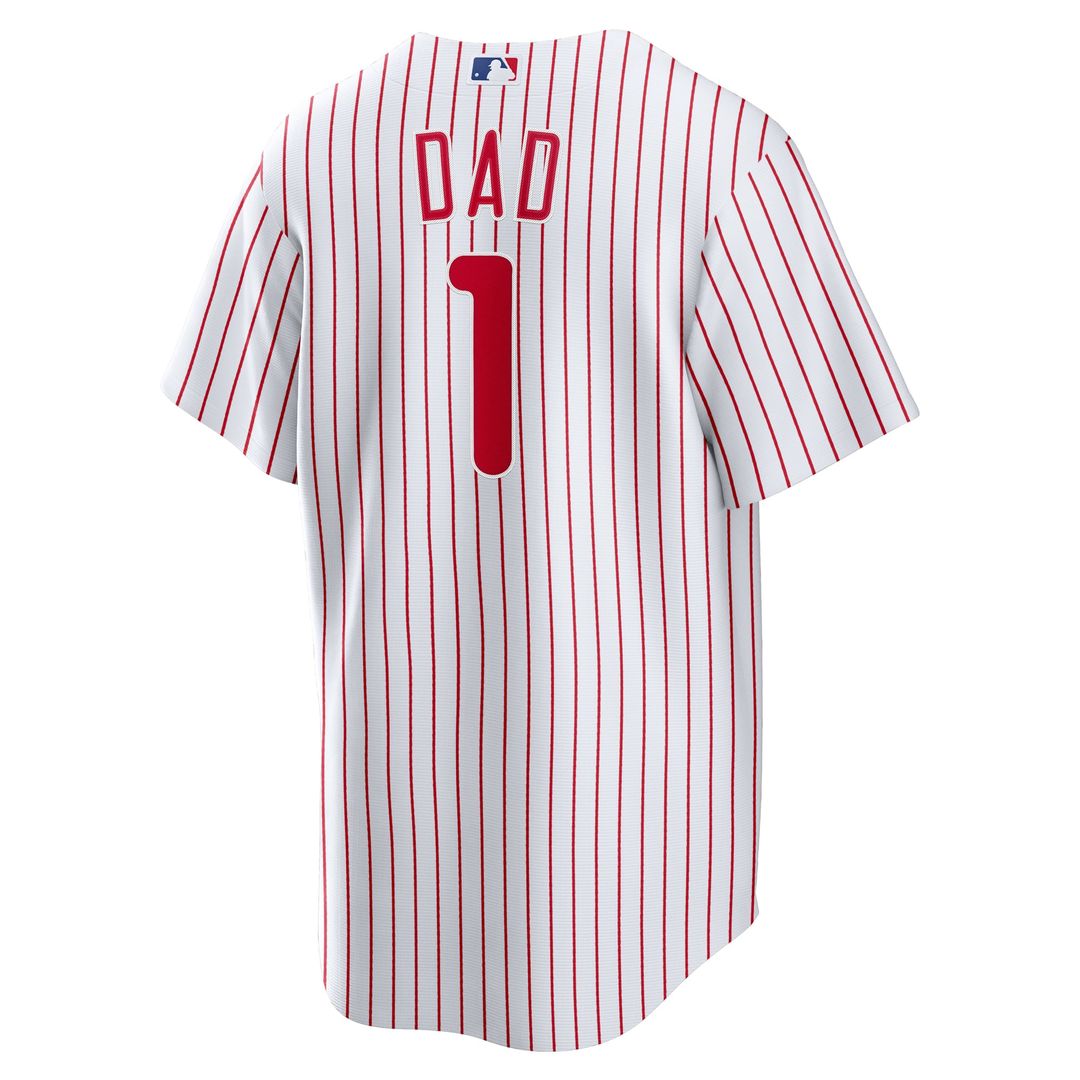Philadelphia Phillies | Nike White #1 Dad Home Replica Jersey