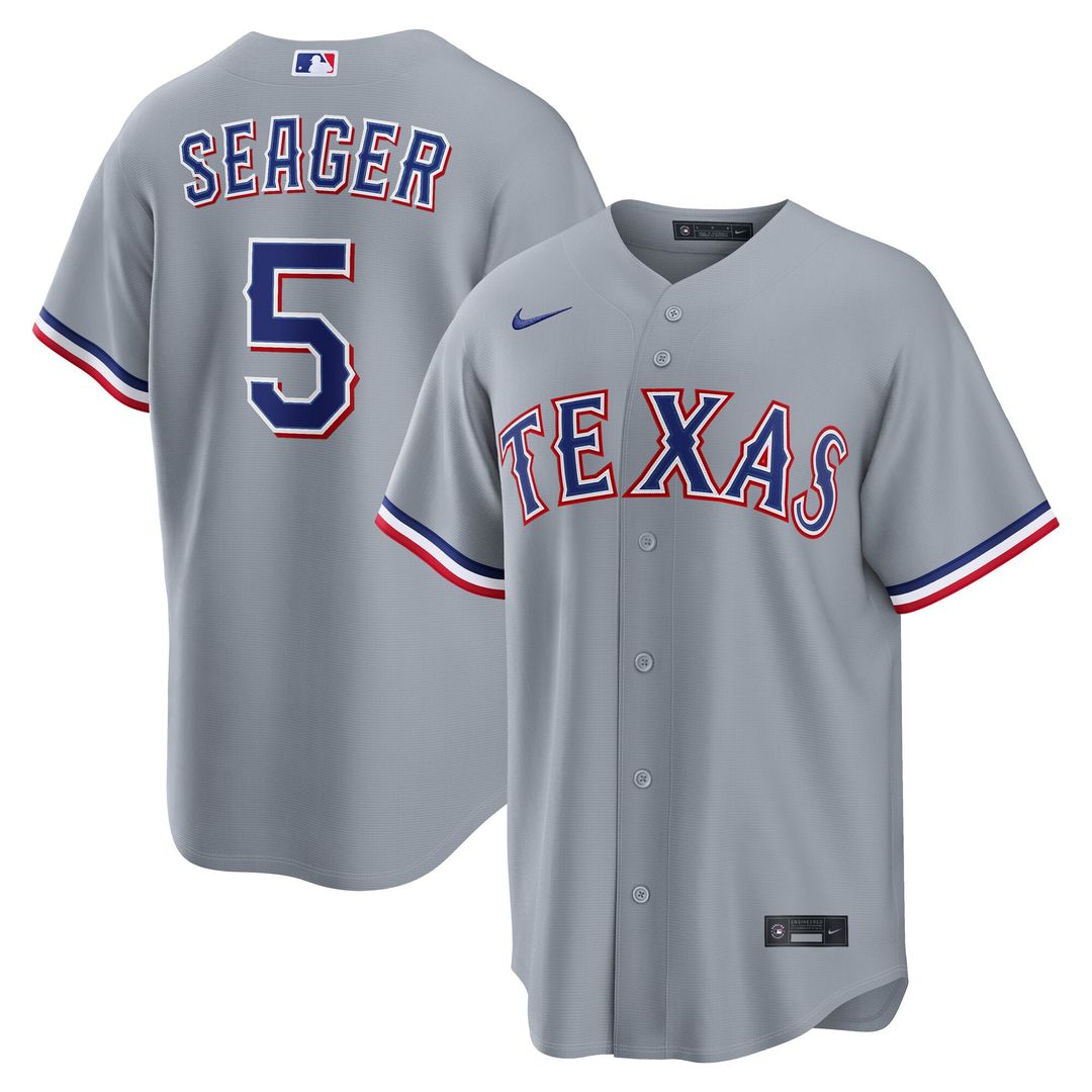 Texas Rangers Corey Seager | Nike Gray Road Replica Jersey
