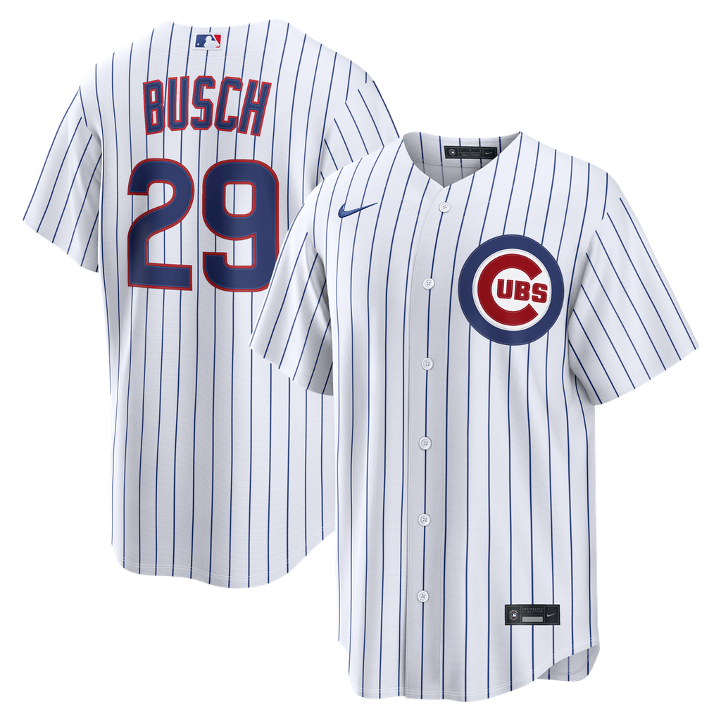 Chicago Cubs Michael Busch | Nike White Home Replica Jersey