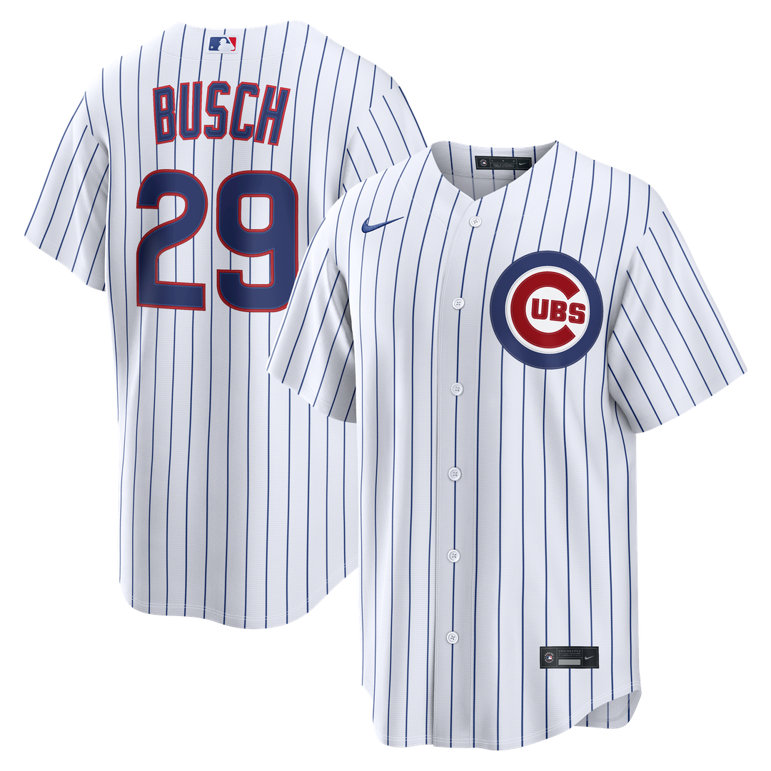 Chicago Cubs Michael Busch | Nike White Home Replica Jersey