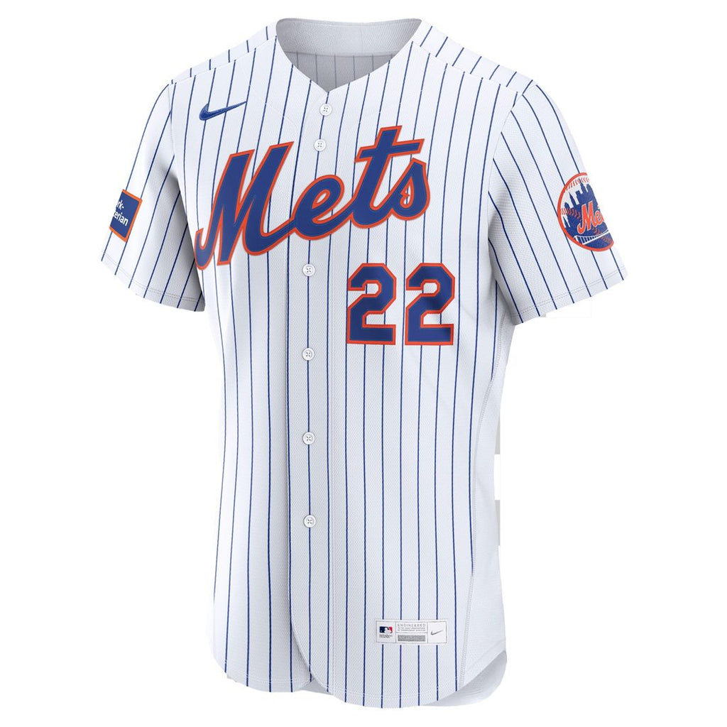 New York Mets Juan Soto | Nike Black Alternate Authentic Sponsor Patch Jersey