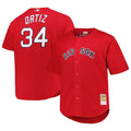 Boston Red Sox David Ortiz | Mitchell & Ness Red Big & Tall Cooperstown Mesh Batting Practice Jersey