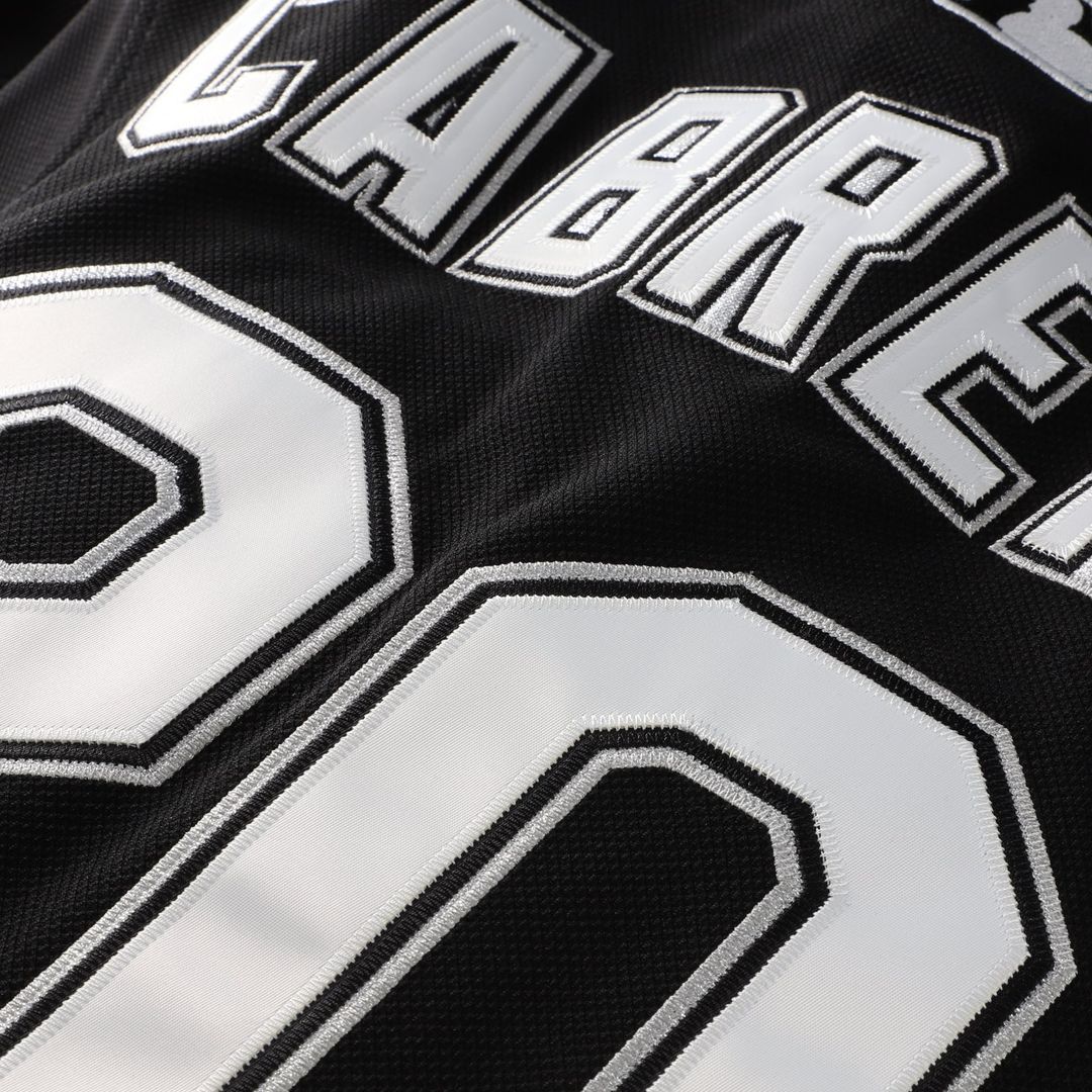 Miami Marlins Miguel Cabrera | Mitchell & Ness Black Big & Tall Cooperstown Mesh Batting Practice Jersey