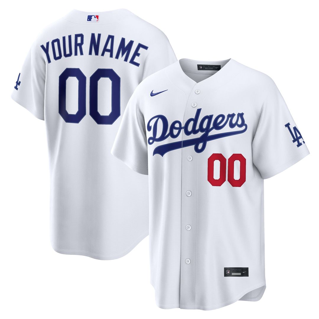 Los Angeles Dodgers | Nike White Home Stadium Custom Jersey
