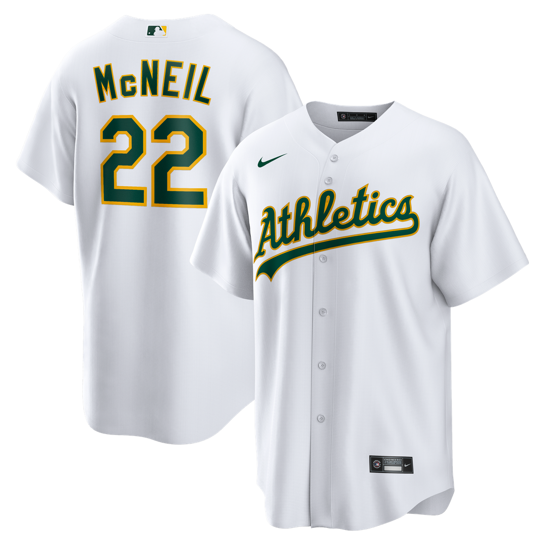 Athletics Jeff McNeil | Nike White Home Replica Jersey