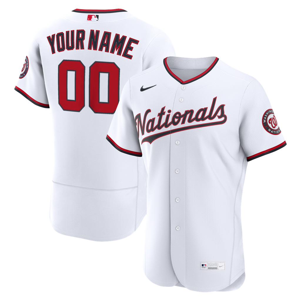 Washington Nationals | Nike White Home Authentic Custom Jersey