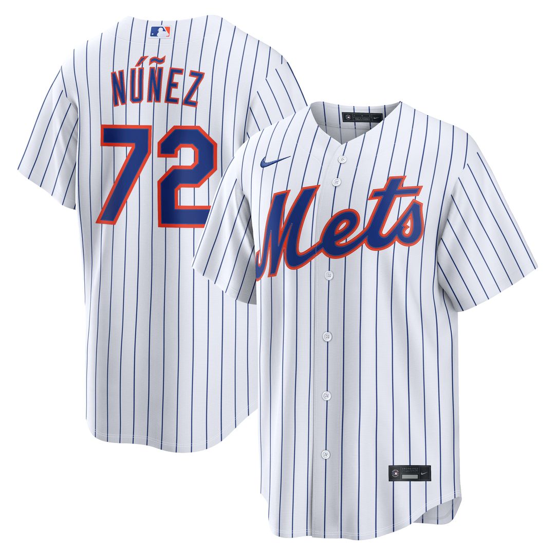 New York Mets Dedniel Núñez | Nike White Home Replica Jersey