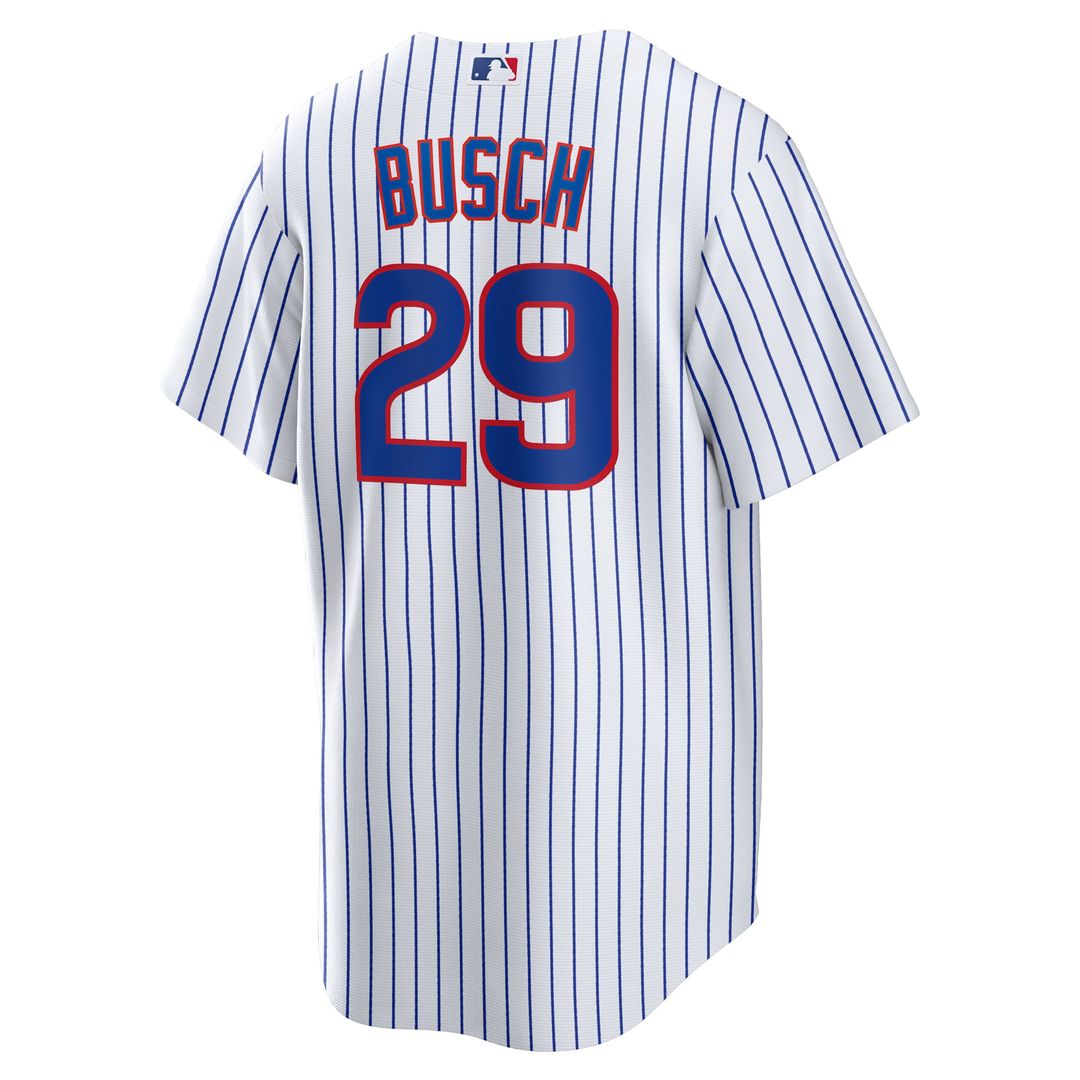 Chicago Cubs Michael Busch | Nike White Home Replica Jersey