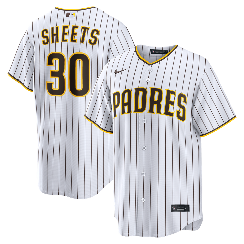 San Diego Padres Gavin Sheets | Nike White Home Replica Jersey