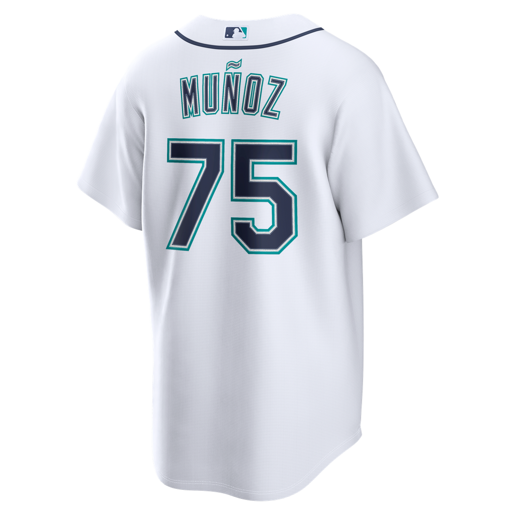 Seattle Mariners Andrés Muñoz | Nike White Home Replica Jersey