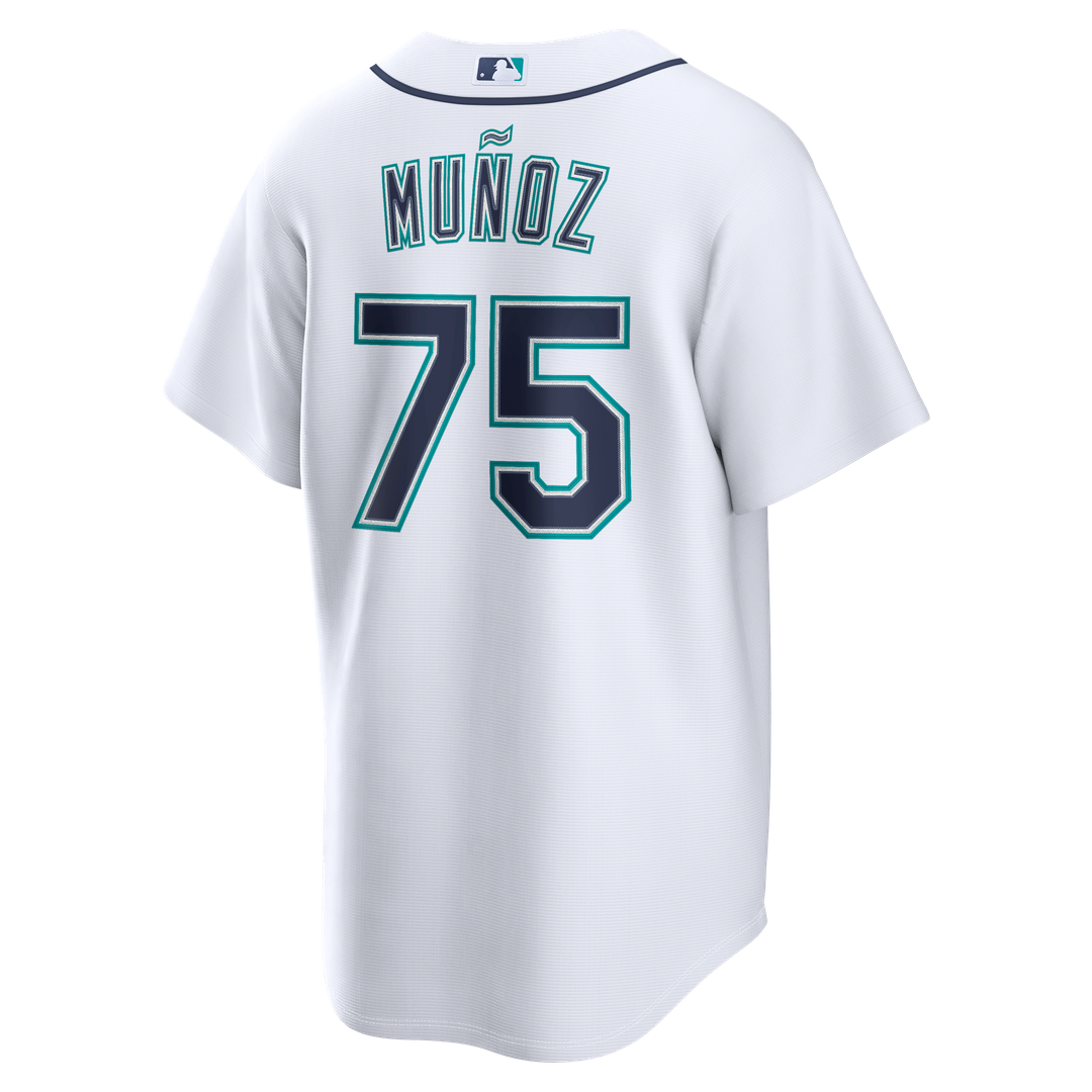 Seattle Mariners Andrés Muñoz | Nike White Home Replica Jersey