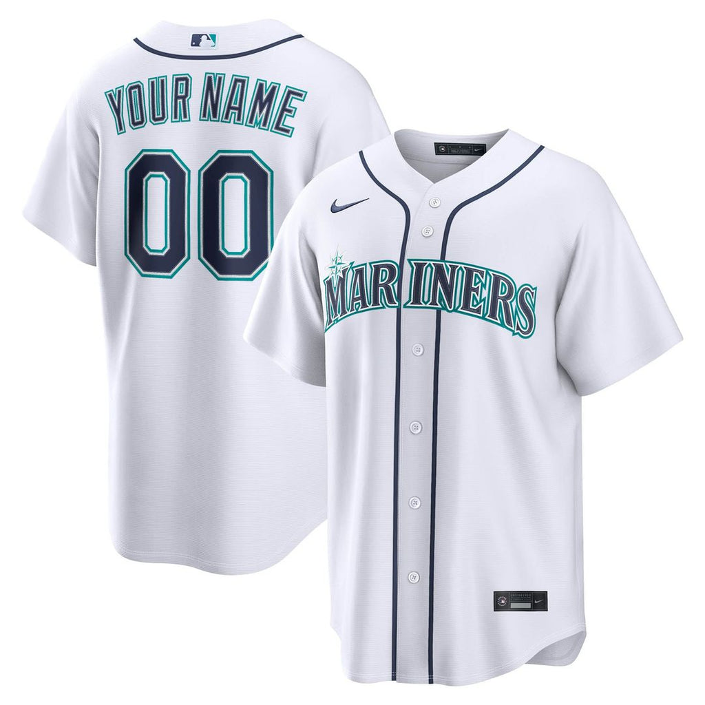 Seattle Mariners | Nike White Home Replica Custom Jersey