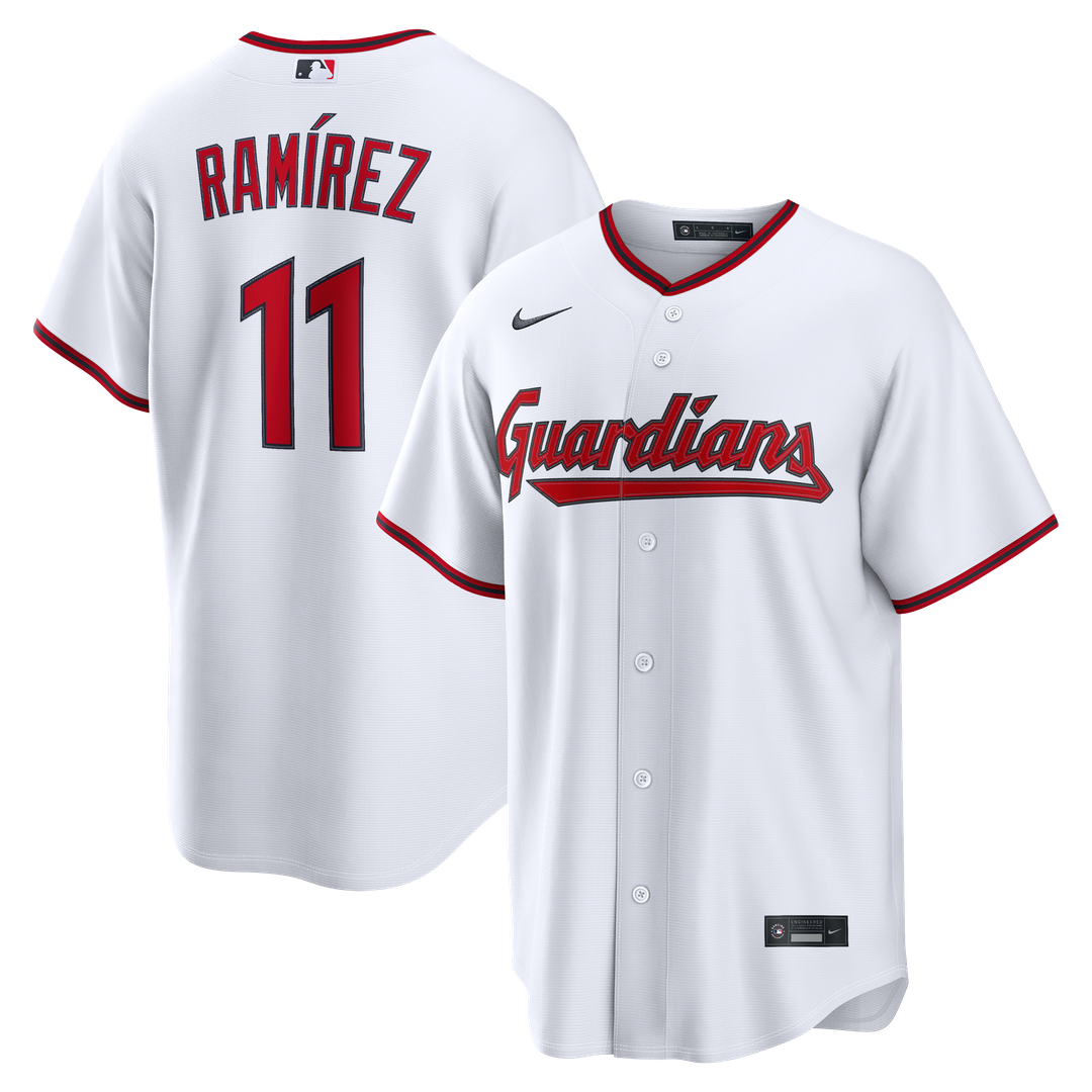 Cleveland Guardians José Ramírez | Nike White Home Replica Jersey